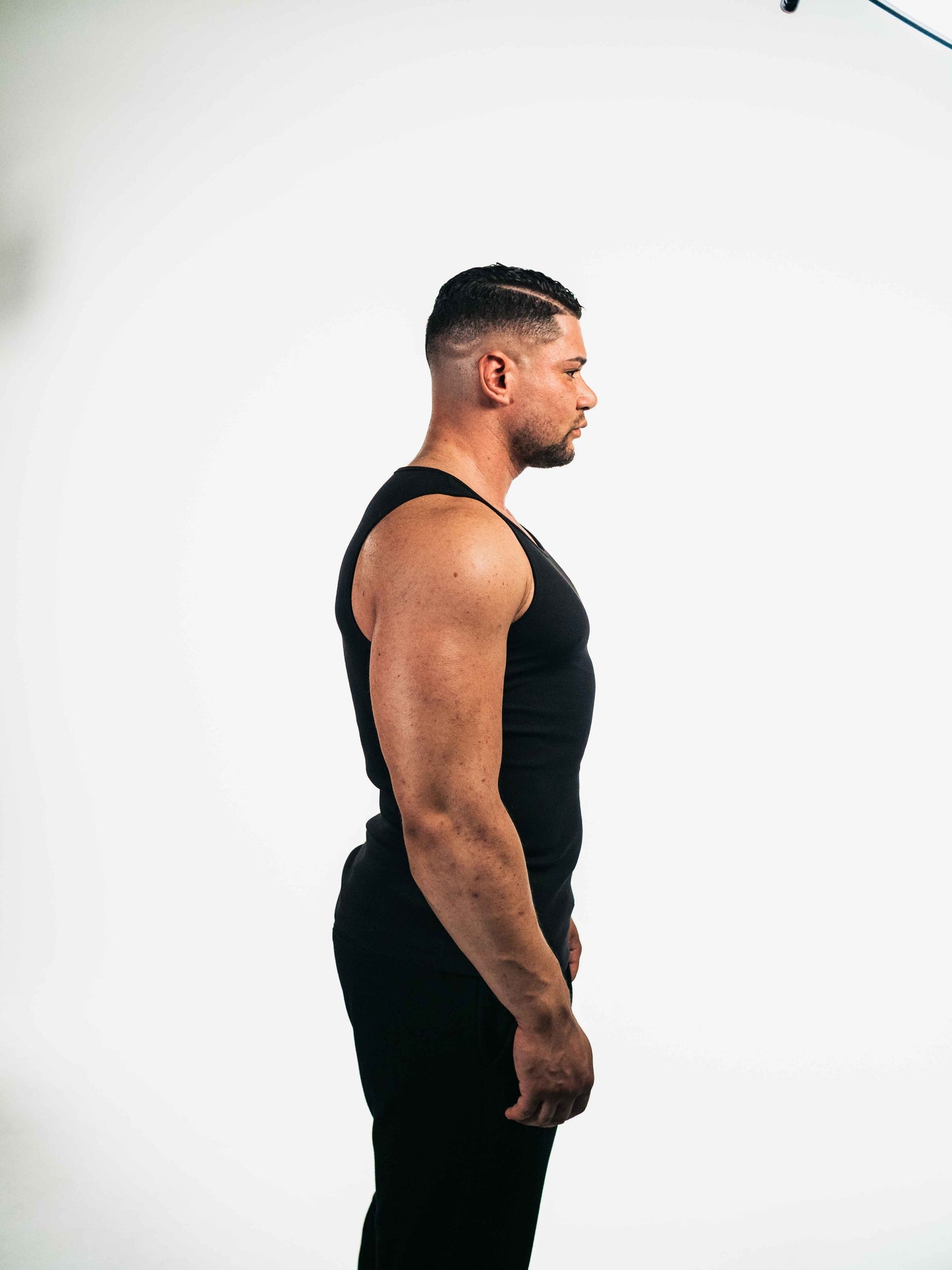 The Vision Core Fit Tanktop – Schwarz | Hochwertiger Rippstoff