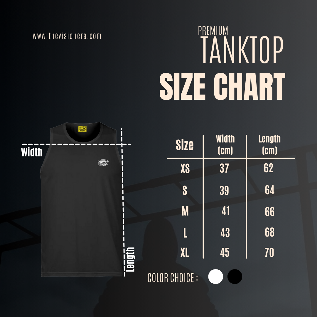 The Vision Core Fit Tanktop – Schwarz | Hochwertiger Rippstoff