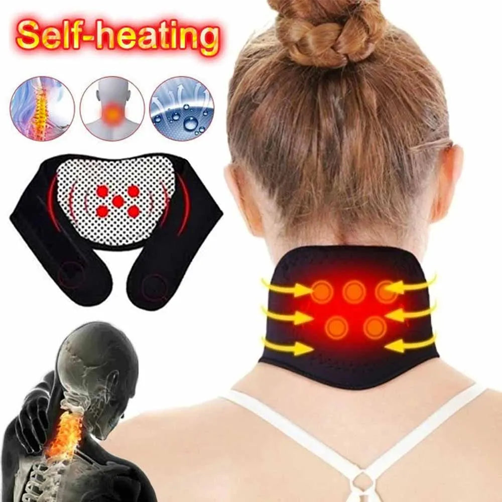 Selbstheizendes Nackenband für Erwachsene – Magnetische Nacken­therapie & Support
