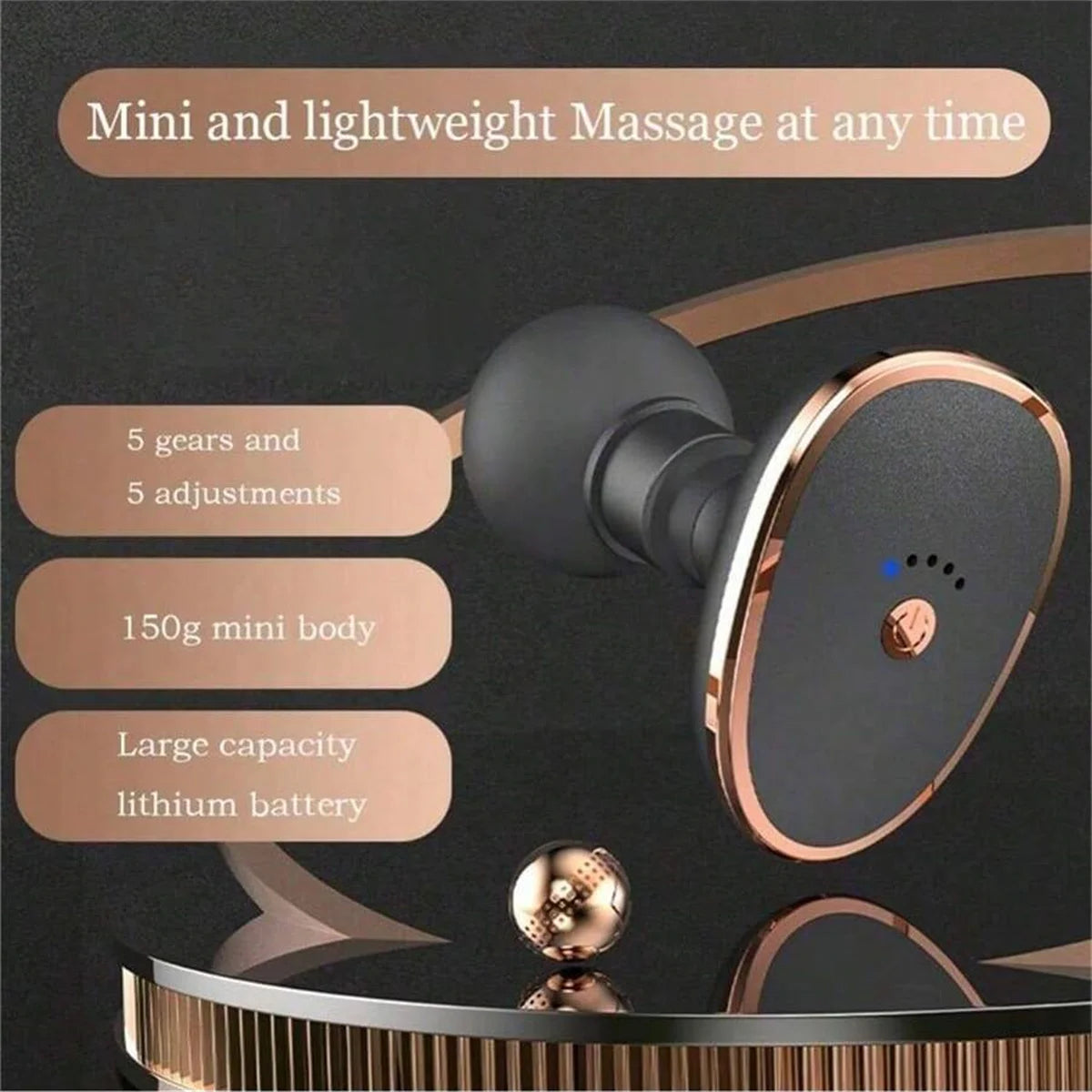 Mini Massage Gun – Elektrisches Muskelmassagegerät für Nacken & Rücken