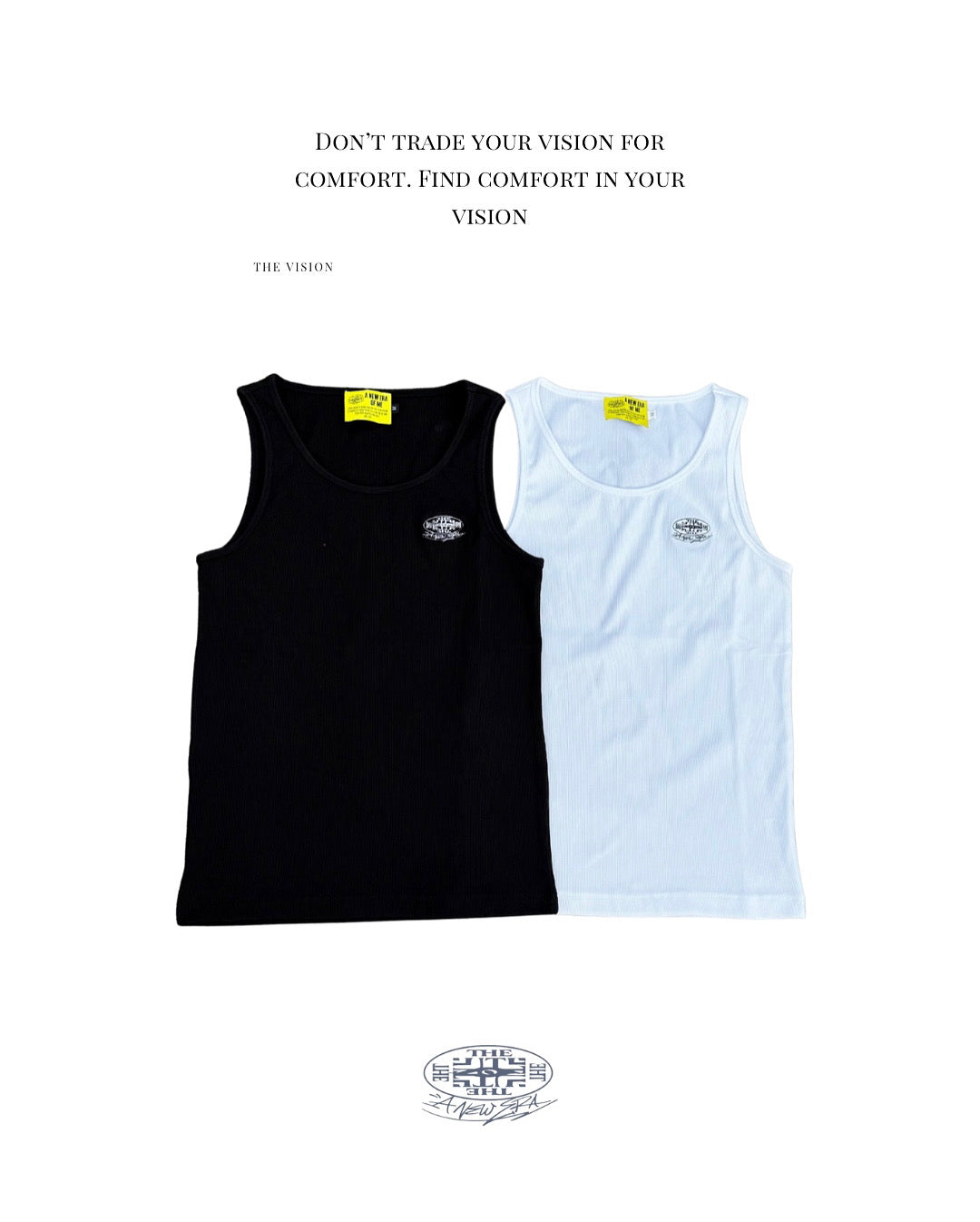 The Vision Duo Tanktop Bundle in Schwarz und Weiß
